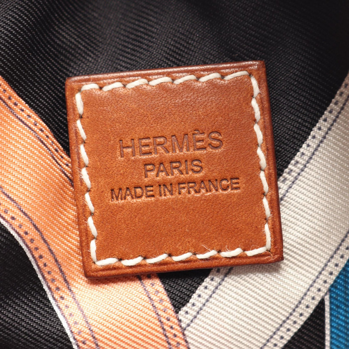 HERMES Air Silk Kavalkadur Rucksack Backpack Black/Multicolor silk silk leather Vaux Barenia leather 2107601163467