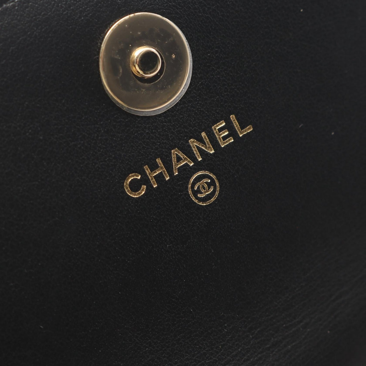CHANEL Black Matelasse Pearl Chain Lambskin (sheep leather) AP1838 2106800637380