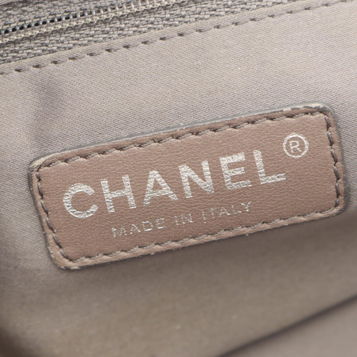 CHANEL White 2.55 Punching leather 2118300090138