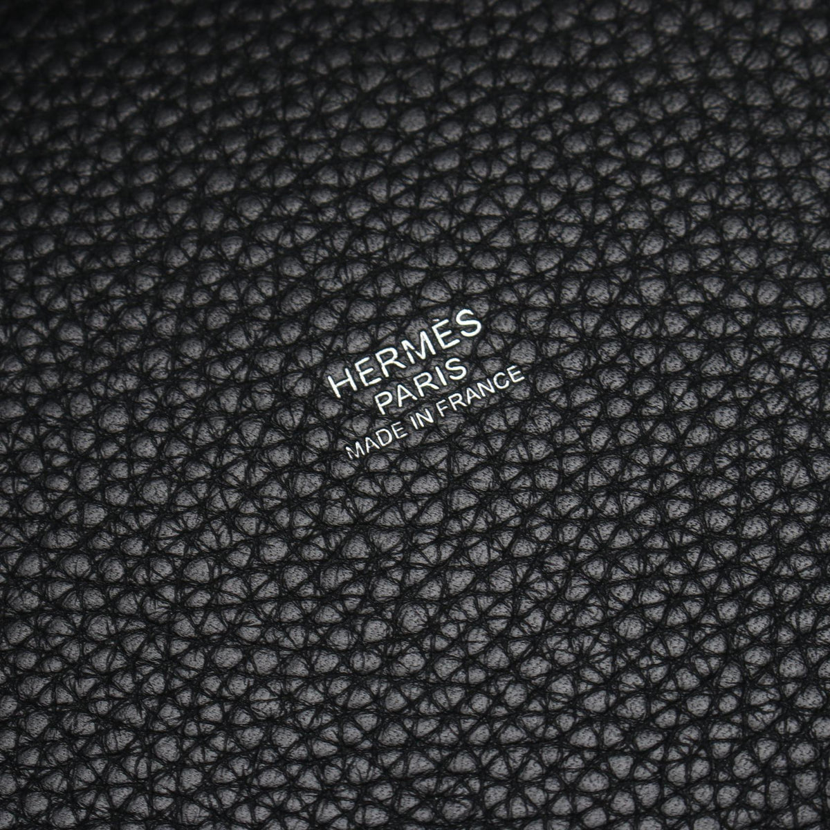 HERMES Picotin Lock PM Handbag Black Taurillon Clemence leather 2101219858630