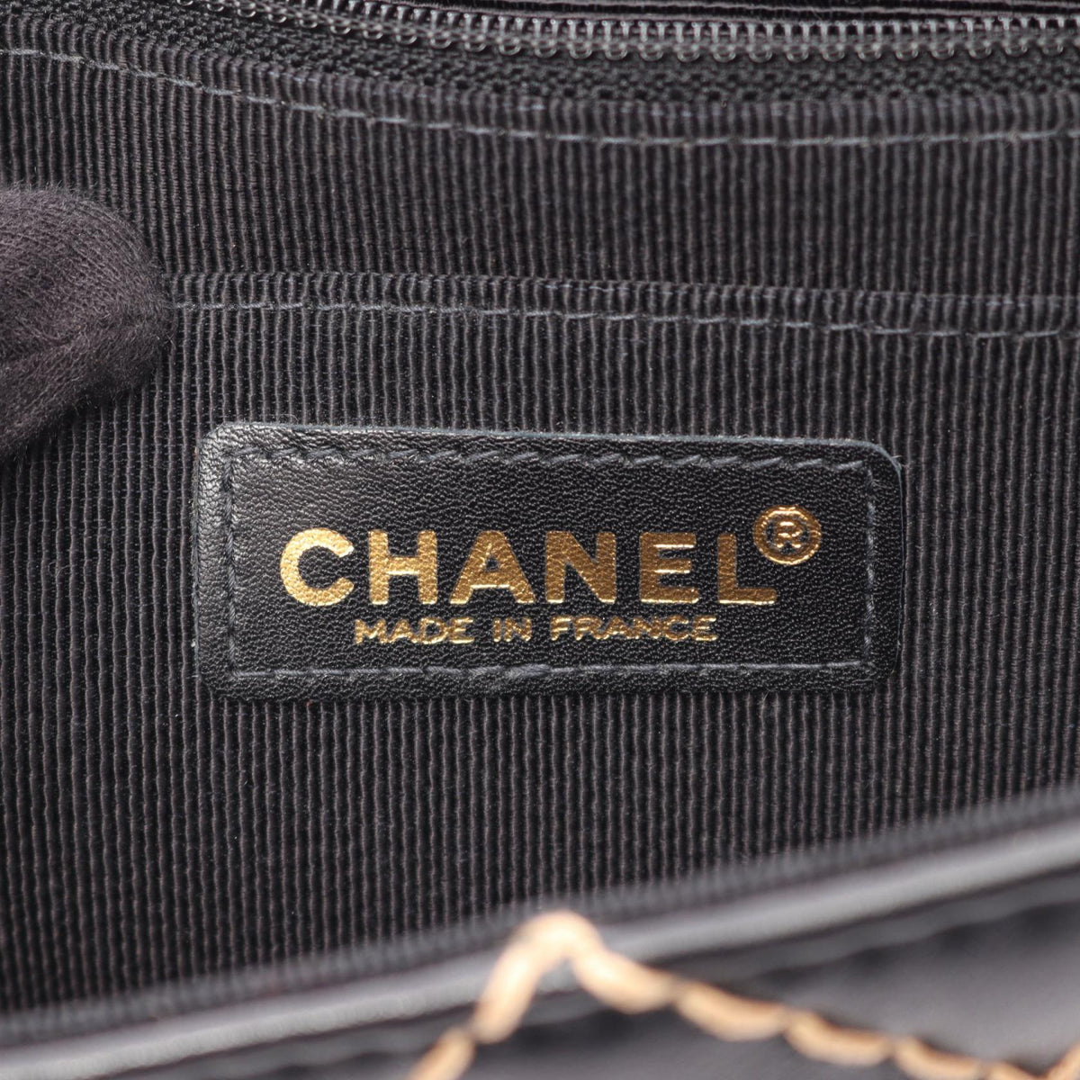 CHANEL Black Wild stitch leather 2101219860862