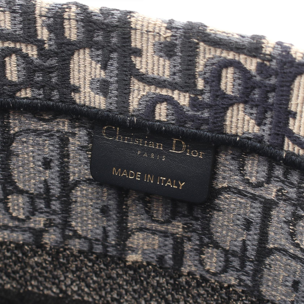 Dior BOOK TOTE Medium Oblique Tote Bag Navy/Beige canvas 2101219823485