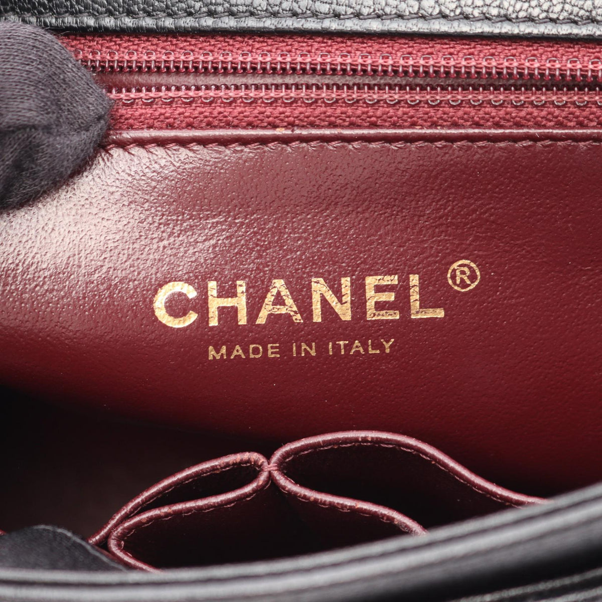 CHANEL Black COCO Mark quilted flap bag leather 2101219841465