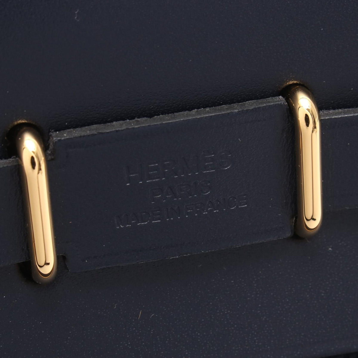 HERMES Airbag Zip Mini Shoulder BagBlue indigo Blue indigo Navy Vache leather hunter leather Toile Military / Vache Leather Hunter 2107601151853