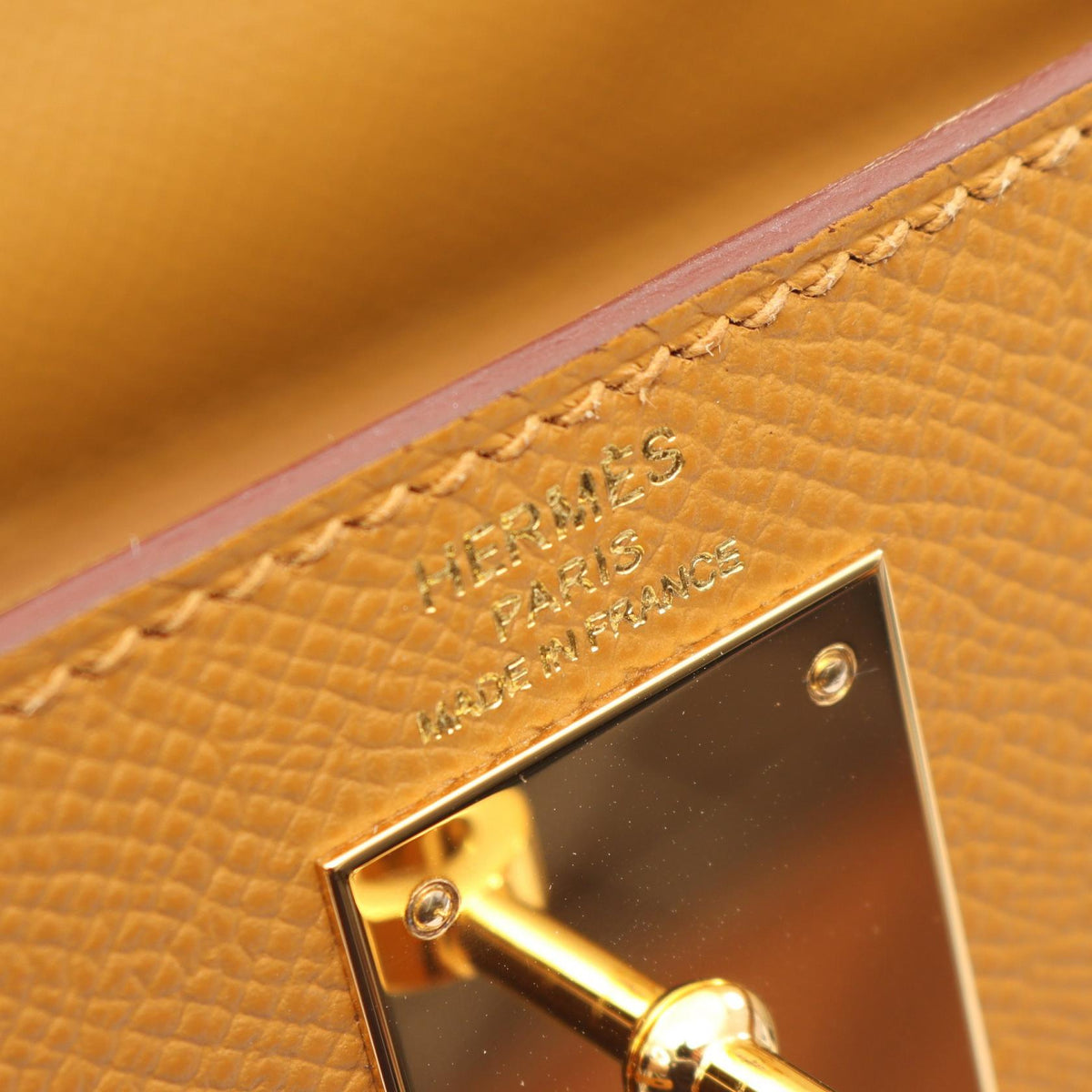 HERMES Kelly 28 (External Stitching, 2-Way) HandbagSesame Sesame Brown Epsom leather Calfskin (cowhide) Epsom 2101219842547