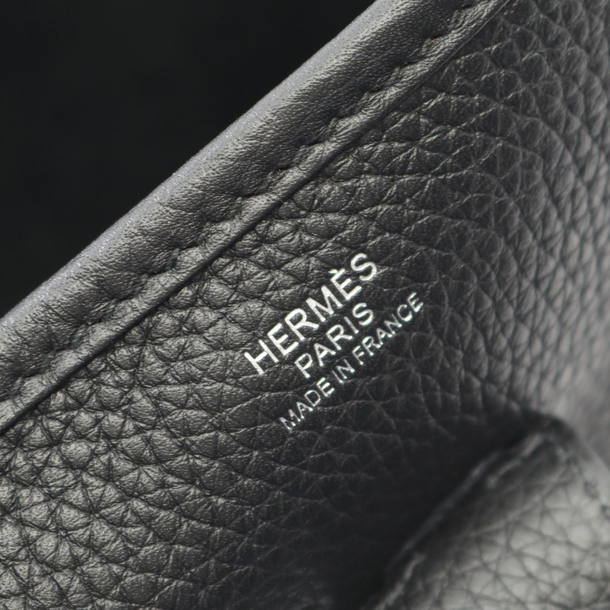 HERMES Evelyne 3 Troyes PM Shoulder BagNoir Black Noir Black Black Taurillon Clemence leather Taurillon Clemence 2101219459486