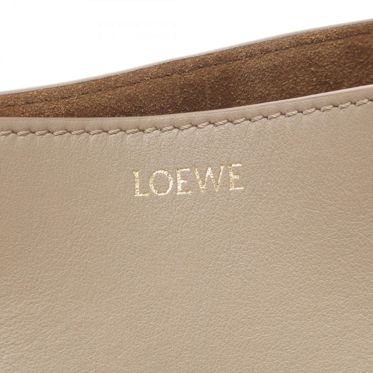 LOEWE Puzzlefold Mini Handbag Beige leather A657V25X012150 2101219452982
