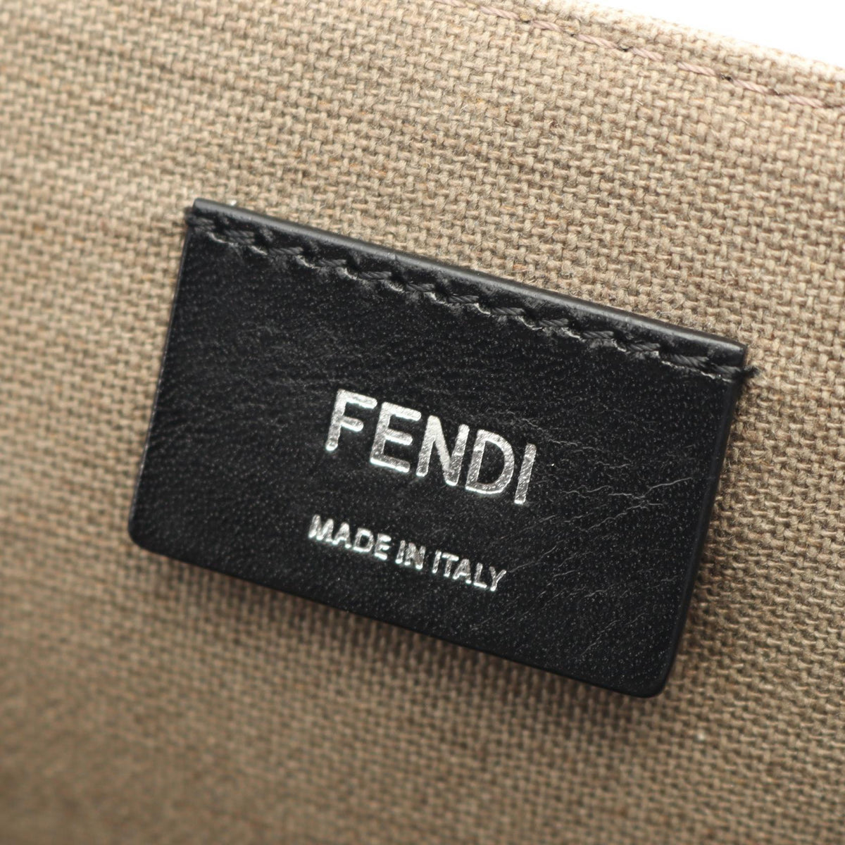 FENDI FF logo Tote Bag Beige canvas 7VA558 2101219421070