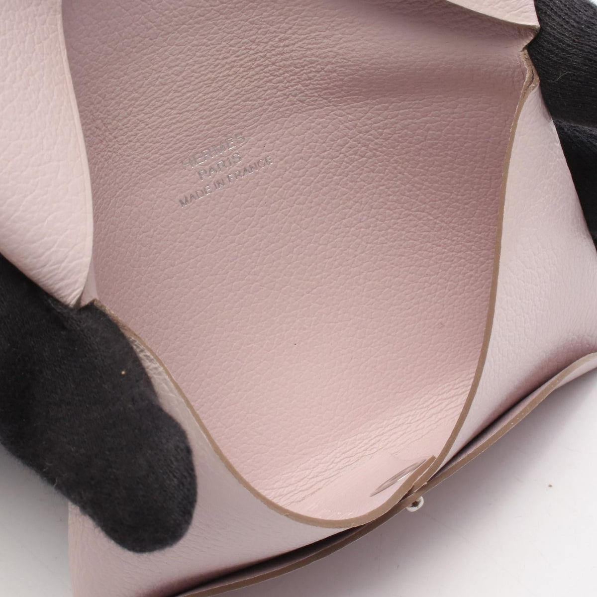 HERMES Calvi coin purseRose dragee Rose dragee Pink Evercolor leather leather Evercolor leather 2101219389110
