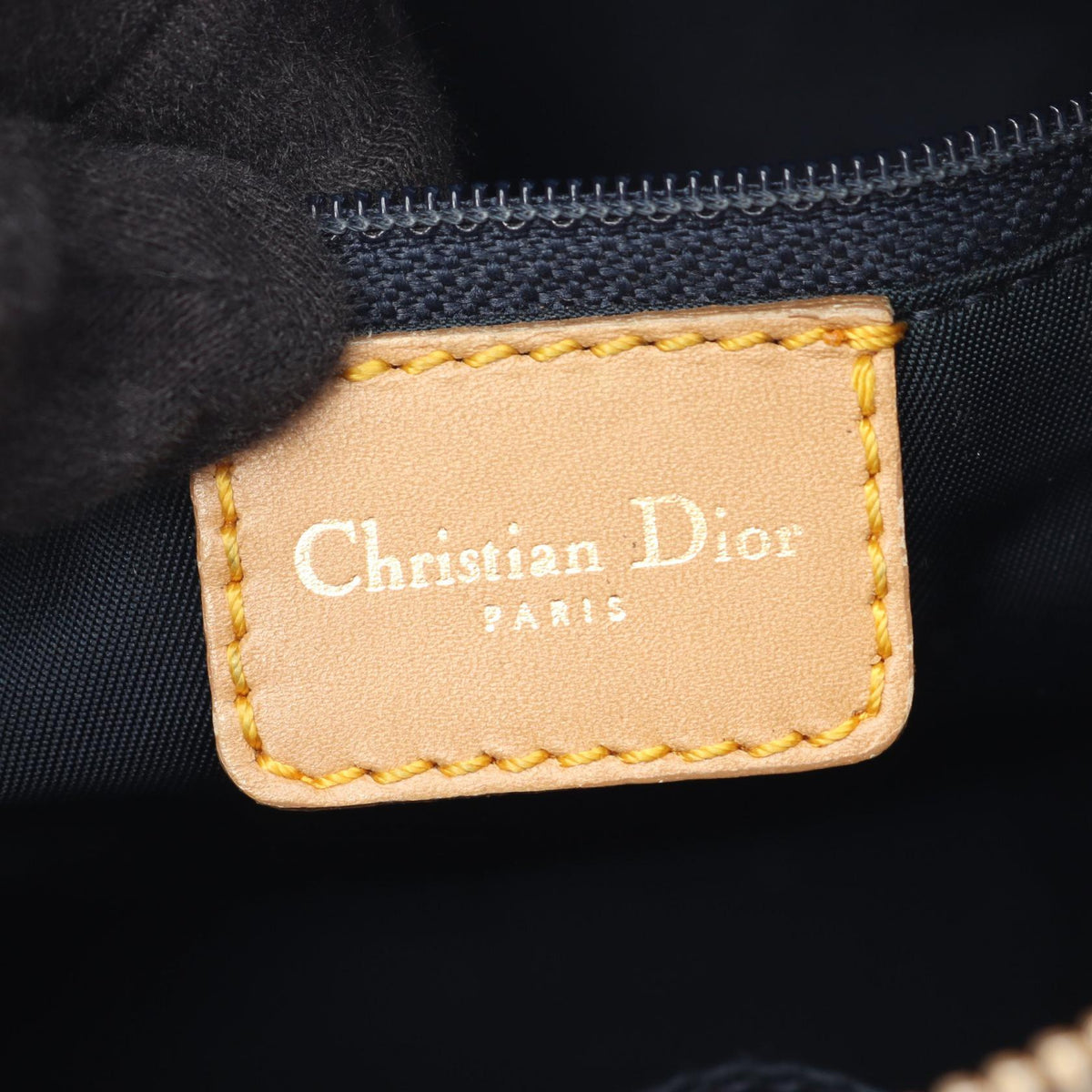 Dior Mini Boston Handbag Navy/Beige denim�leather 2101219754550