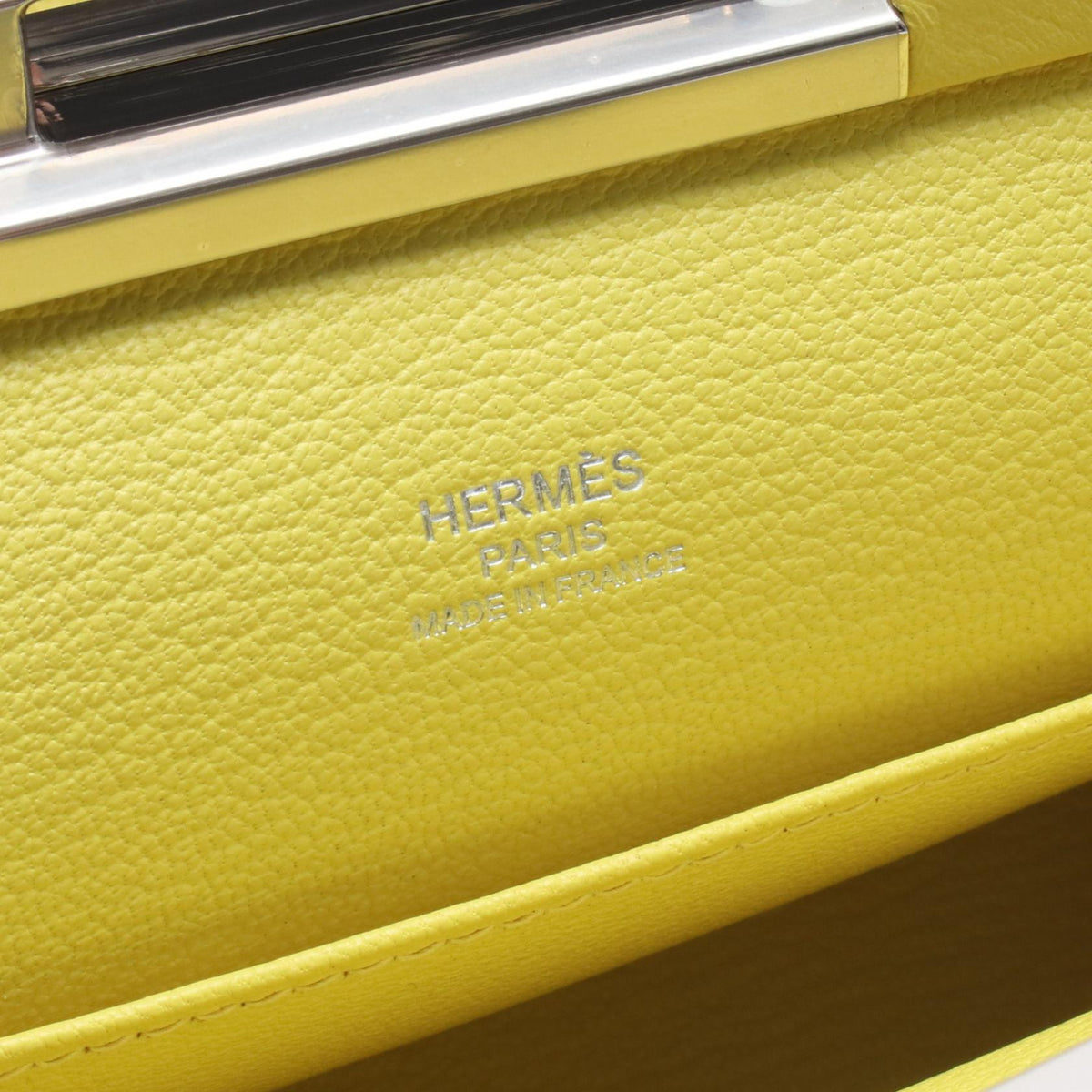 HERMES Click H 21 Shoulder BagLime Lime Yellow Evercolor leather leather Evercolor leather 2101219739069