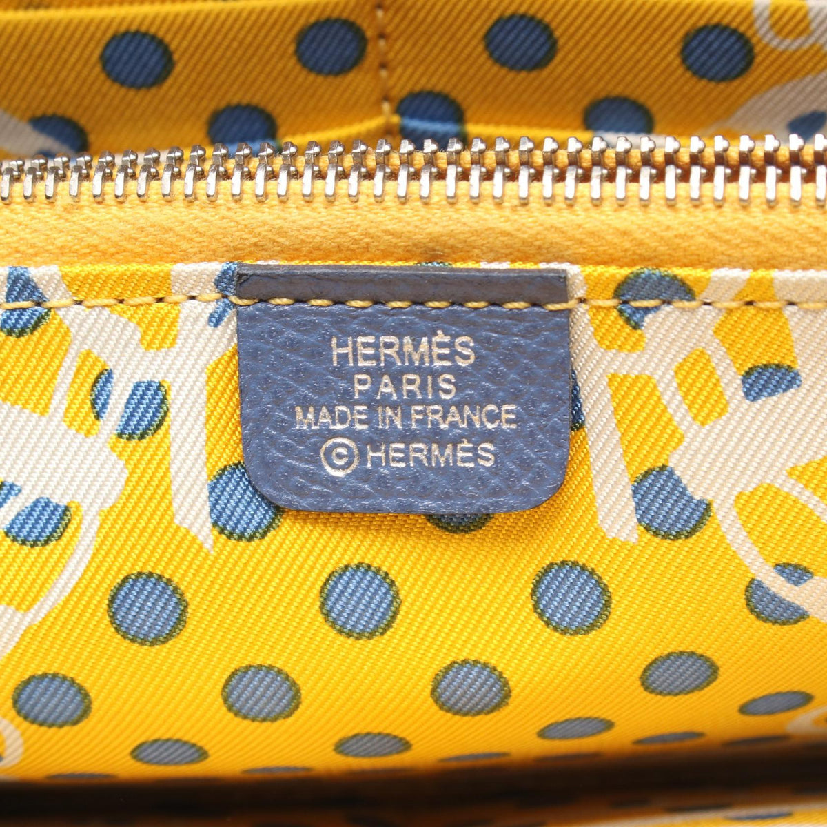 HERMES Azap long silk in Around long walletDeep blue Deep blue Blue Epsom leather Epsom 2104102492546