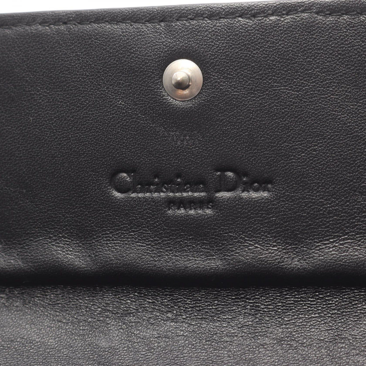 Dior Canage Bifoldpurse Black leather 2101219632285