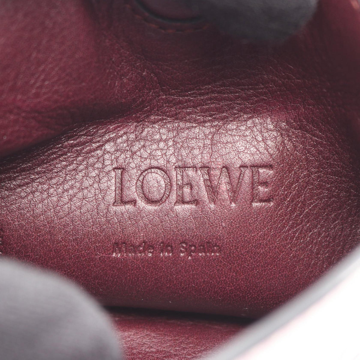 LOEWE GATE POCKET Shoulder Bag Pink/Red leather 2104102485531