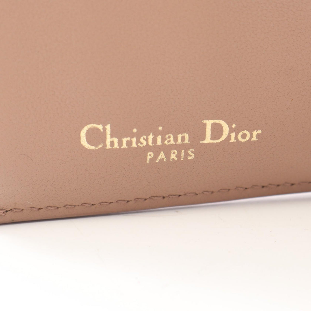 Dior 30 Montaigne Tri-fold wallet Pink leather 2101219814506
