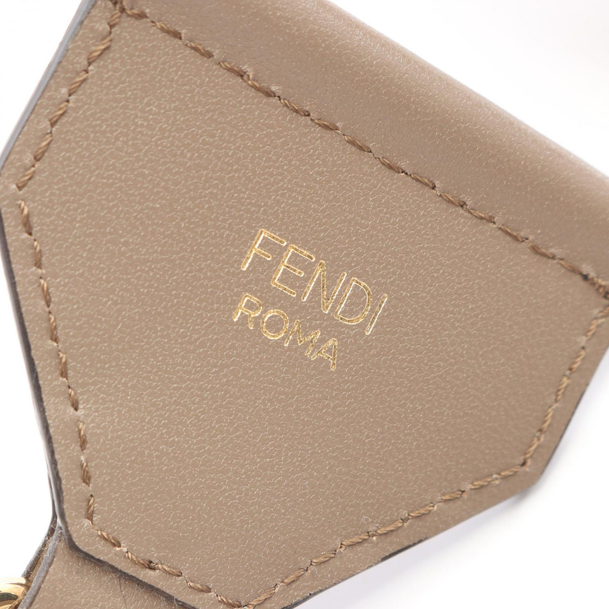 FENDI Strap You Logo Shoulder strap White/Beige/Multicolor canvas�leather 2107601173367