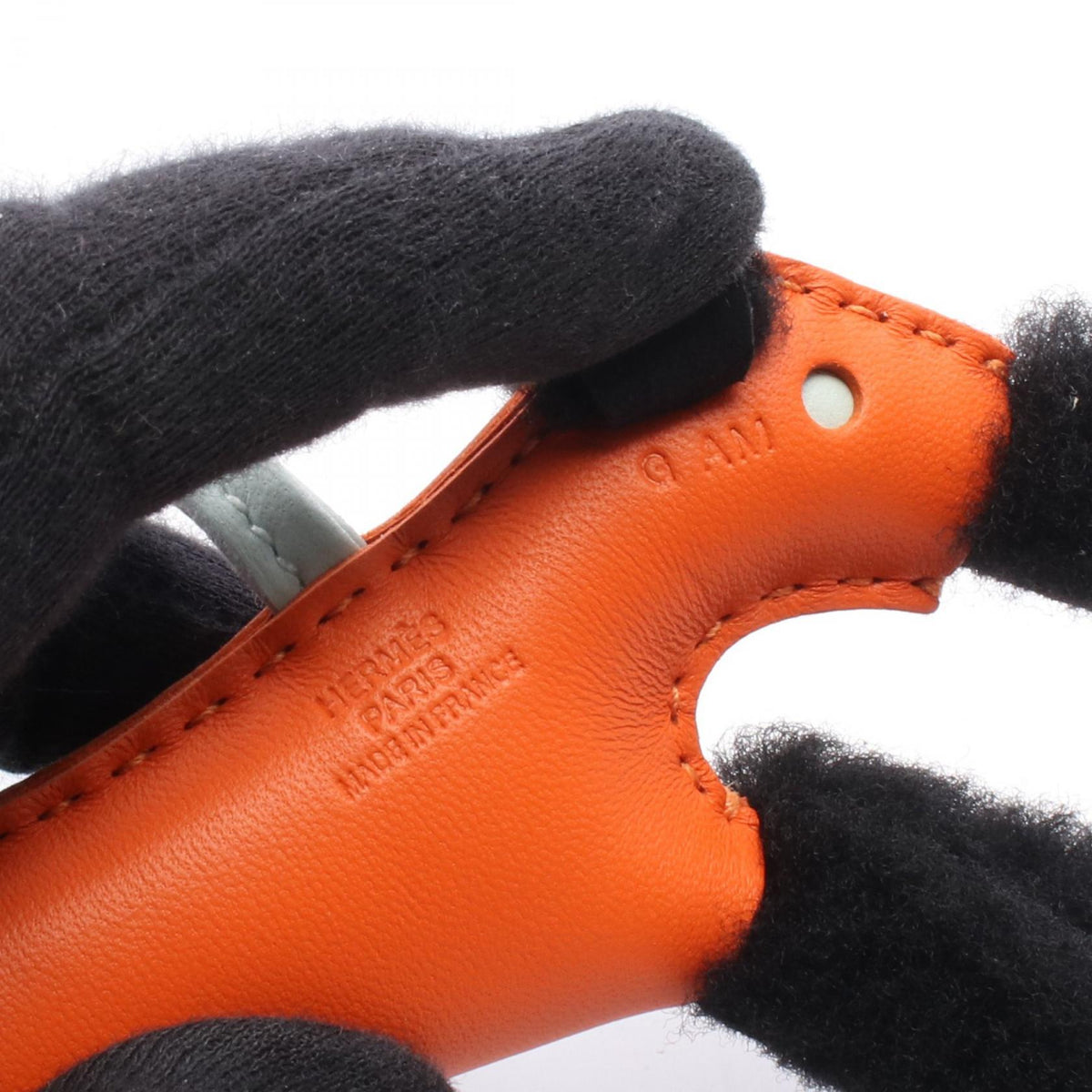 HERMES Buddy Charm Feu Vert Peppermint charmOrange Orange Orange/Green/Black Agneau milo Mouton Agneau milo 2118300093962