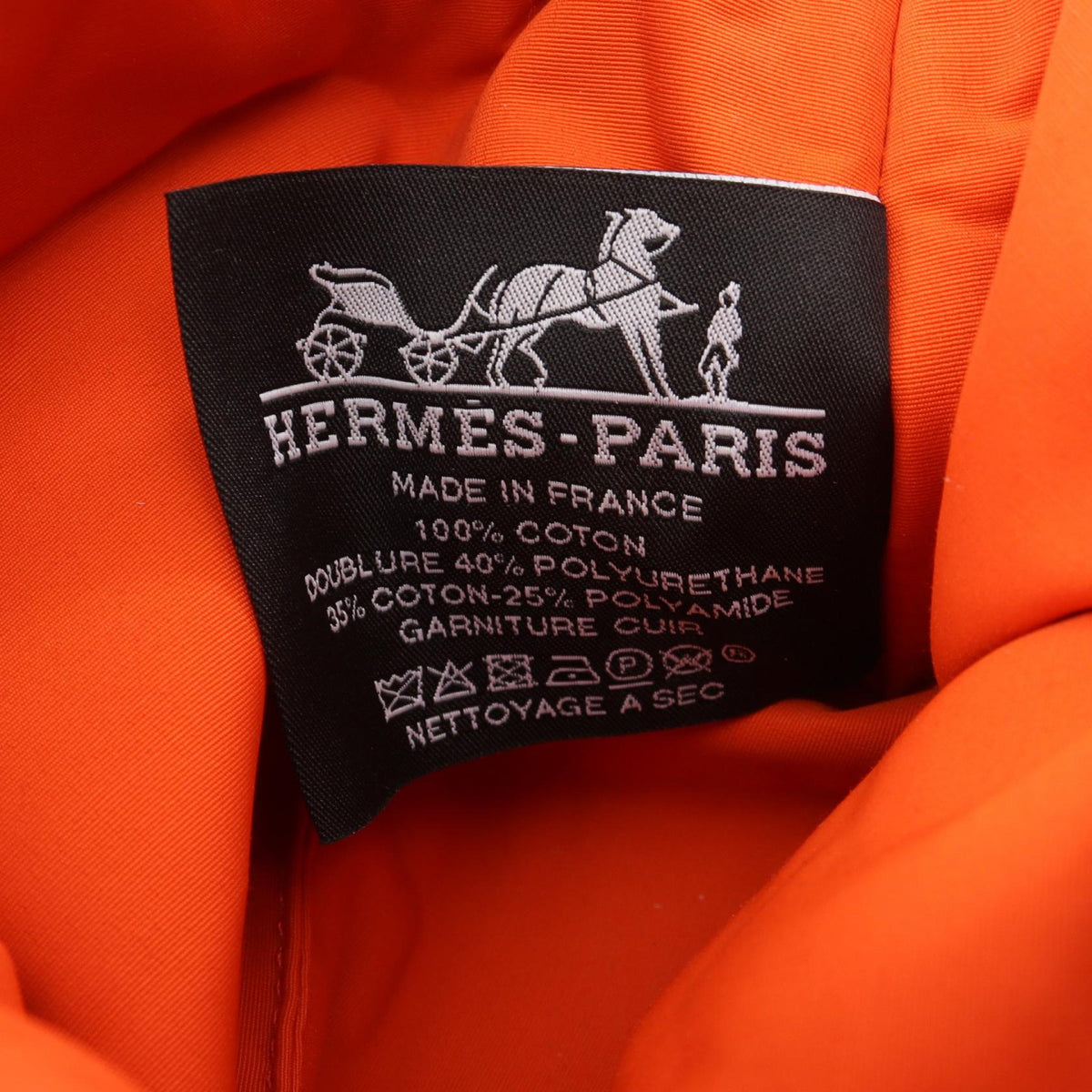 HERMES Bolide pouch mini PouchOrange Orange Orange canvas leather 2107601169568