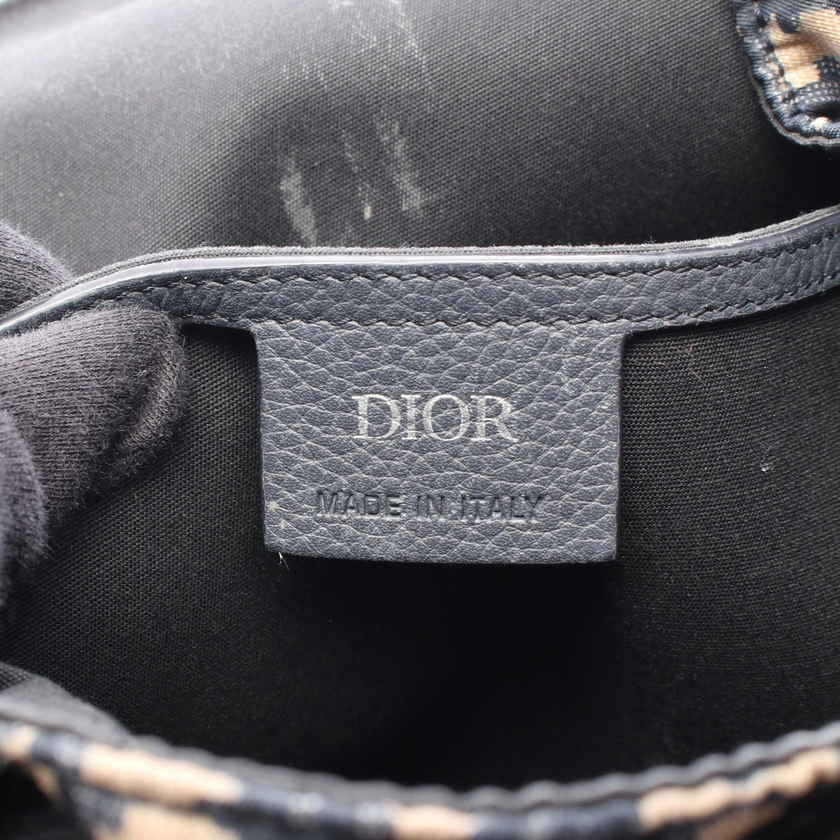 Dior Oblique Rucksack Backpack Beige/Navy Nylon�leather 2101219336053