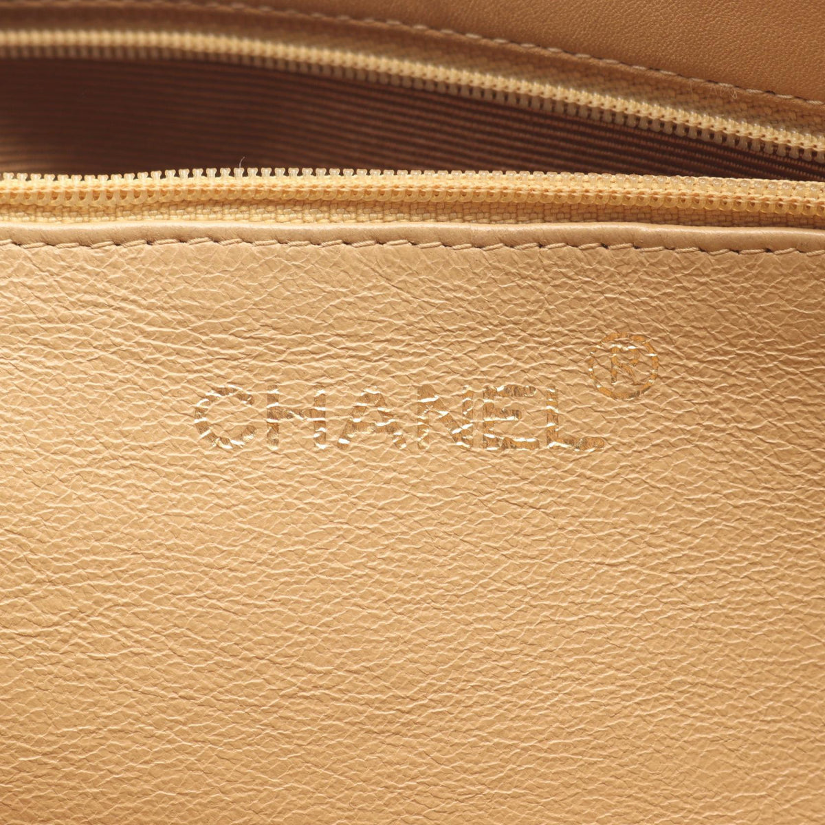CHANEL Beige Deca COCO Mark Lambskin (sheep leather) 2101219691671