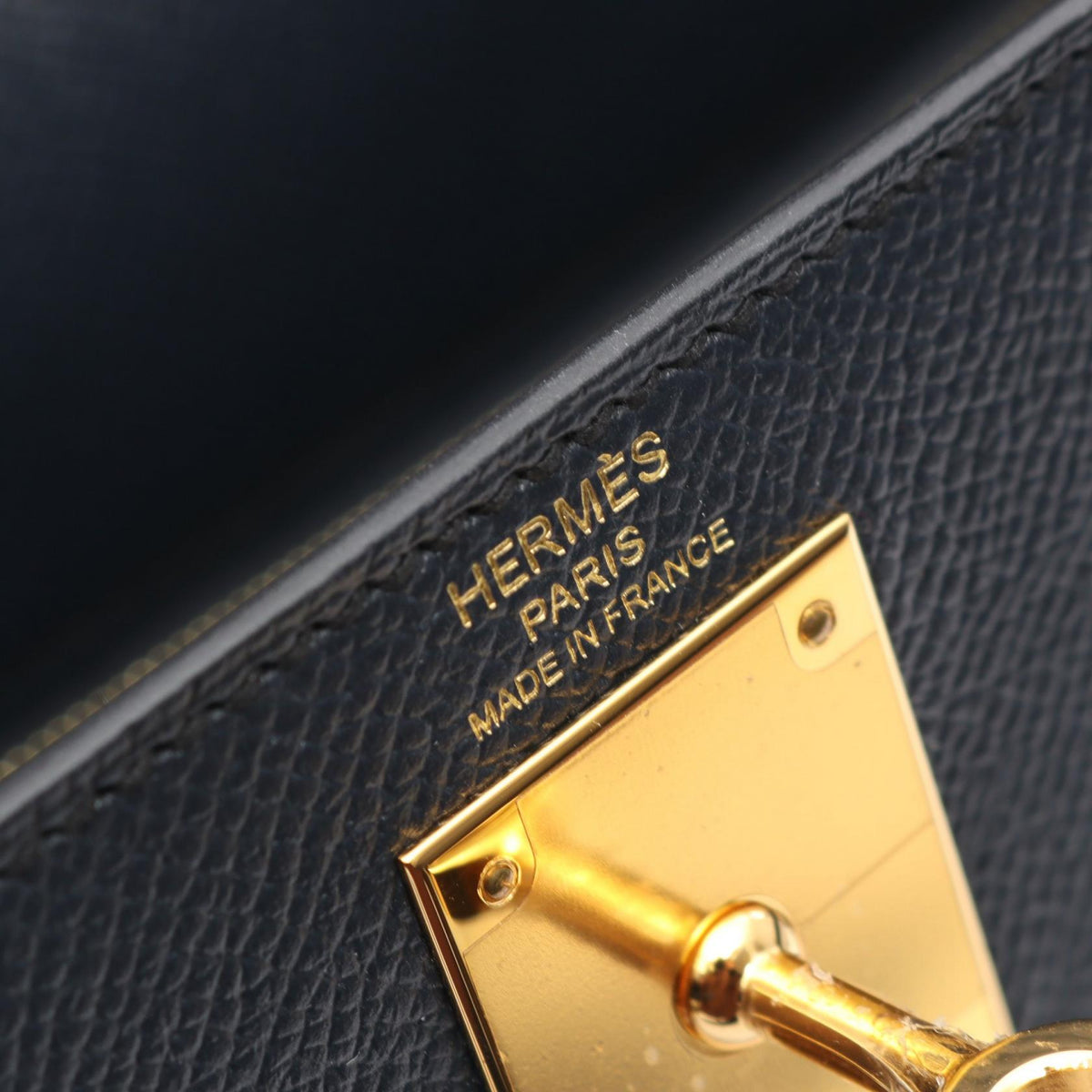 HERMES Kelly 28 (External Stitching, 2-Way) HandbagBlue indigo Blue indigo Navy Epsom leather Calfskin (cowhide) Epsom 2101219659220