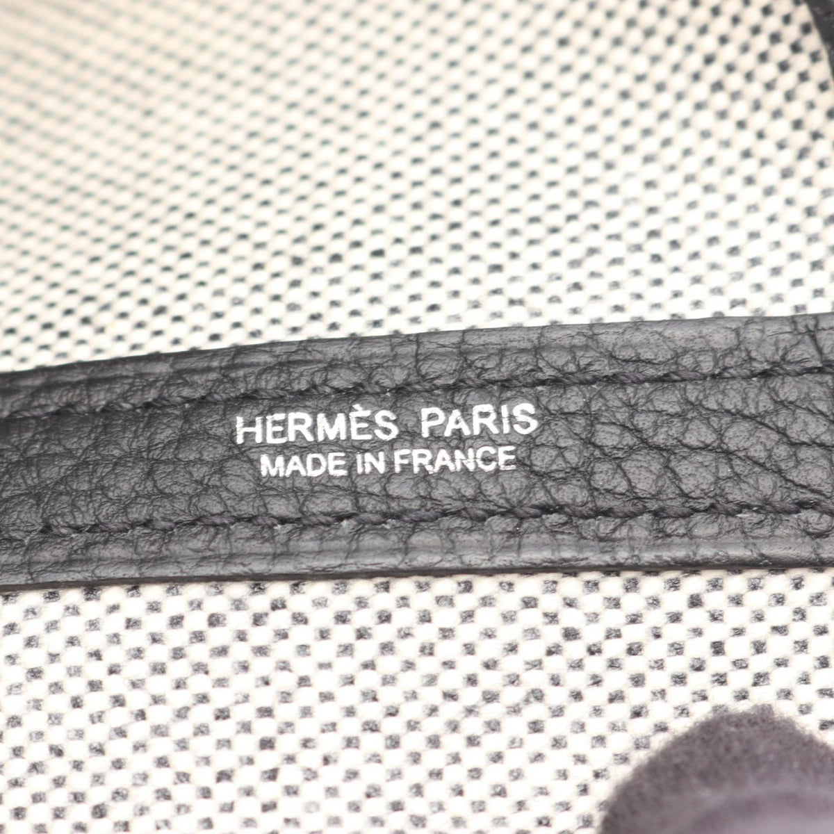 HERMES Neo Garden 41 Voyage Tote BagEcru Ecru Gray/Black Negonda leather canvas leather Toile H Viking / Negonda leather 2101219789989