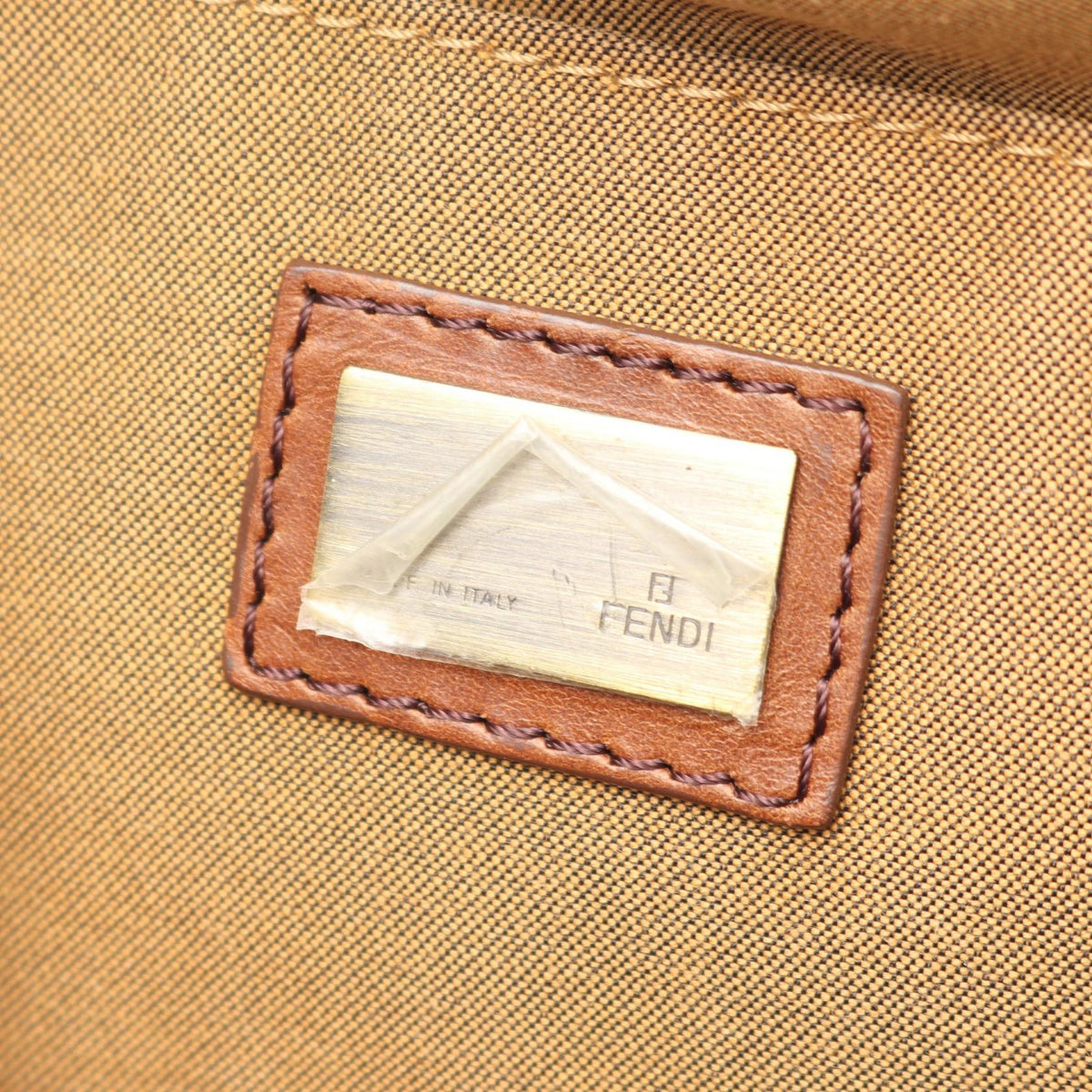 FENDI Zucca Shoulder Bag Brown/Black canvas leather 2101219835839