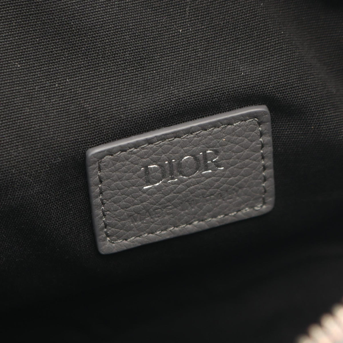 Dior SADDLE Oblique Waist bag Body bag Gray canvas leather 2101219902500
