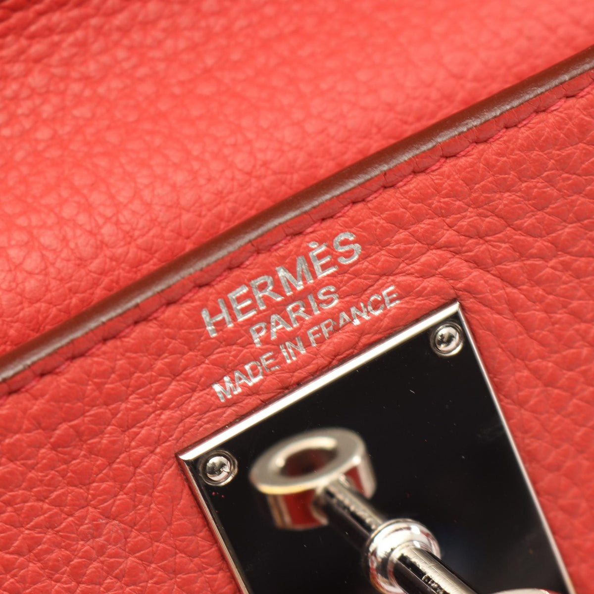 HERMES Shoulder Kelly Shoulder Bag Red Taurillon Clemence leather Taurillon Clemence 2101219913391