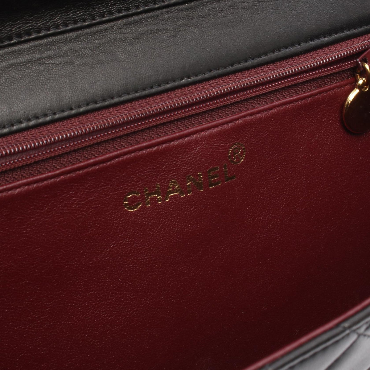 CHANEL Black Matelasse single flap Lambskin (sheep leather) 2101219914350