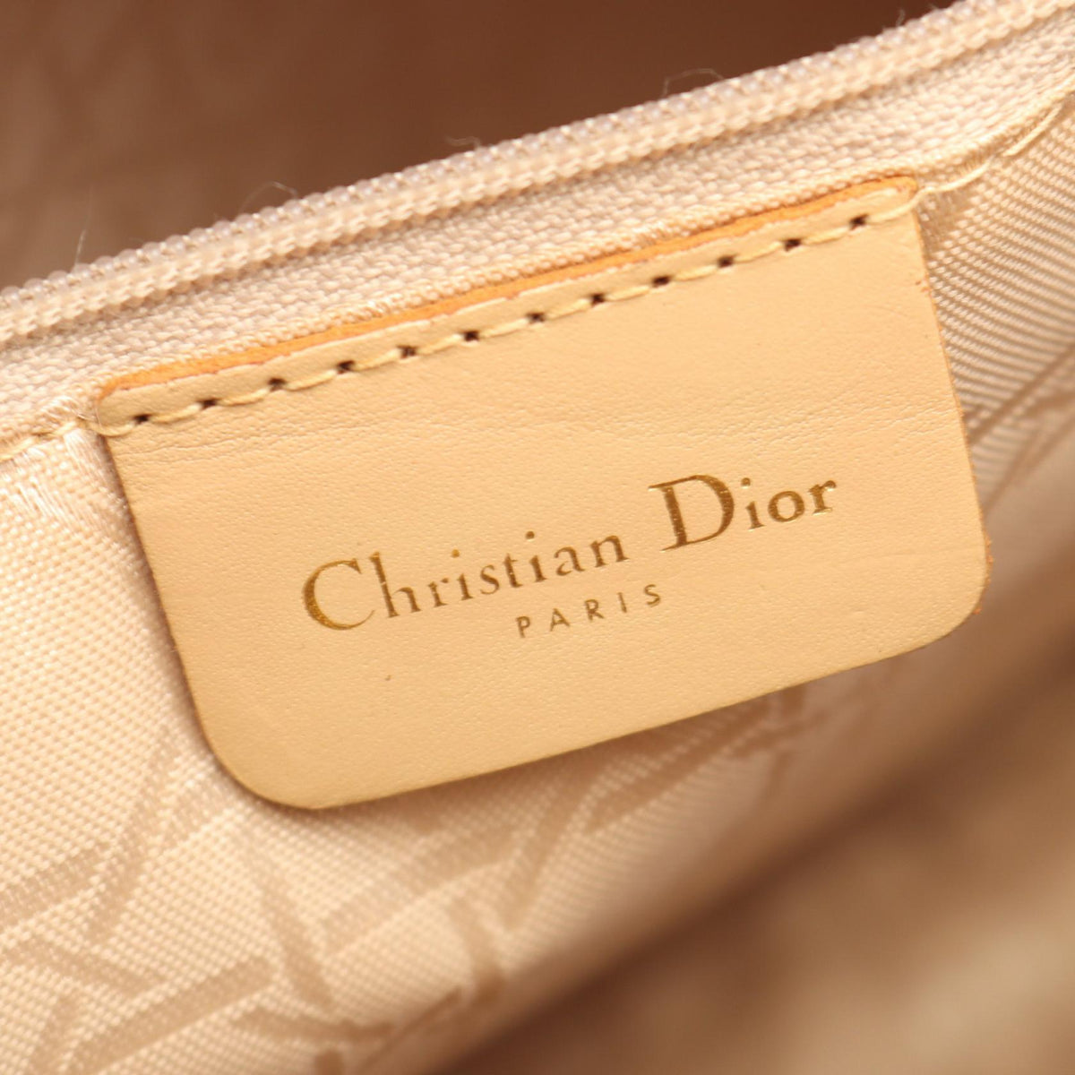 Dior LADY DIOR (Lady Christian Dior) Large Cannage Tote Bag Beige Nylon 2101219913520