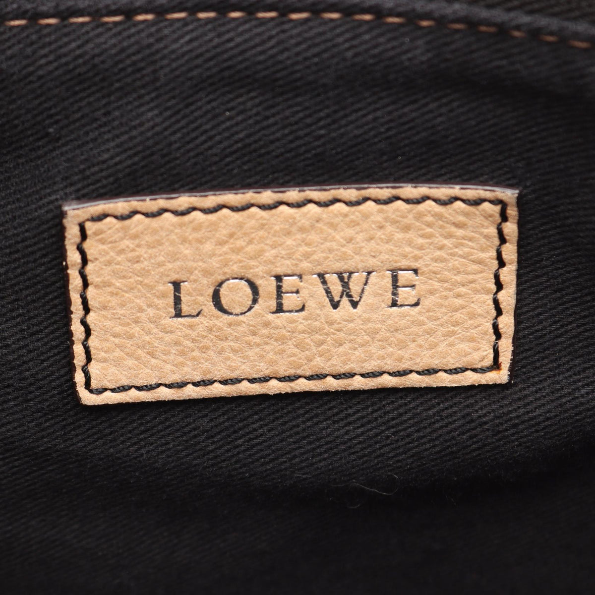 LOEWE Anagram 2WAY Tote Bag Beige leather 2101220017491