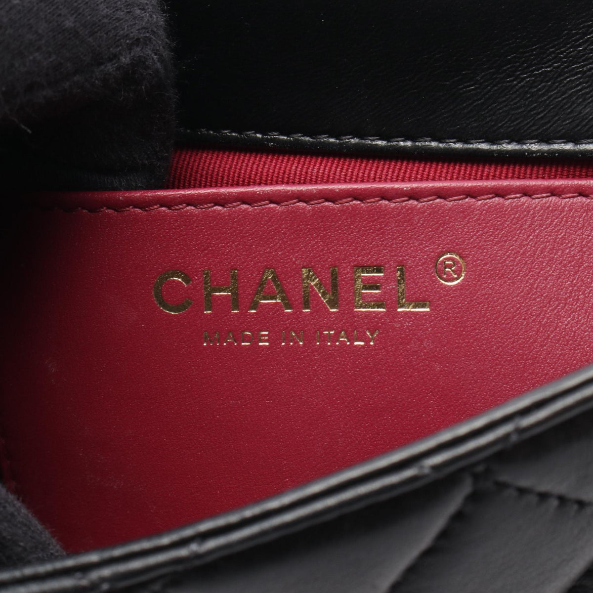 CHANEL Black Matelasse Mini Flap Chain Shoulder Lambskin (sheep leather) AS4972 2101220074067
