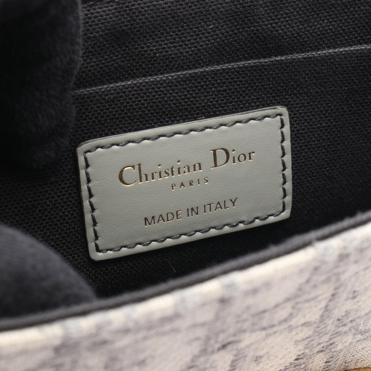 Dior 30 MONTAIGNE Box Bag in Oblique Jacquard Shoulder Bag Gray/Beige canvas leather 2101220103514