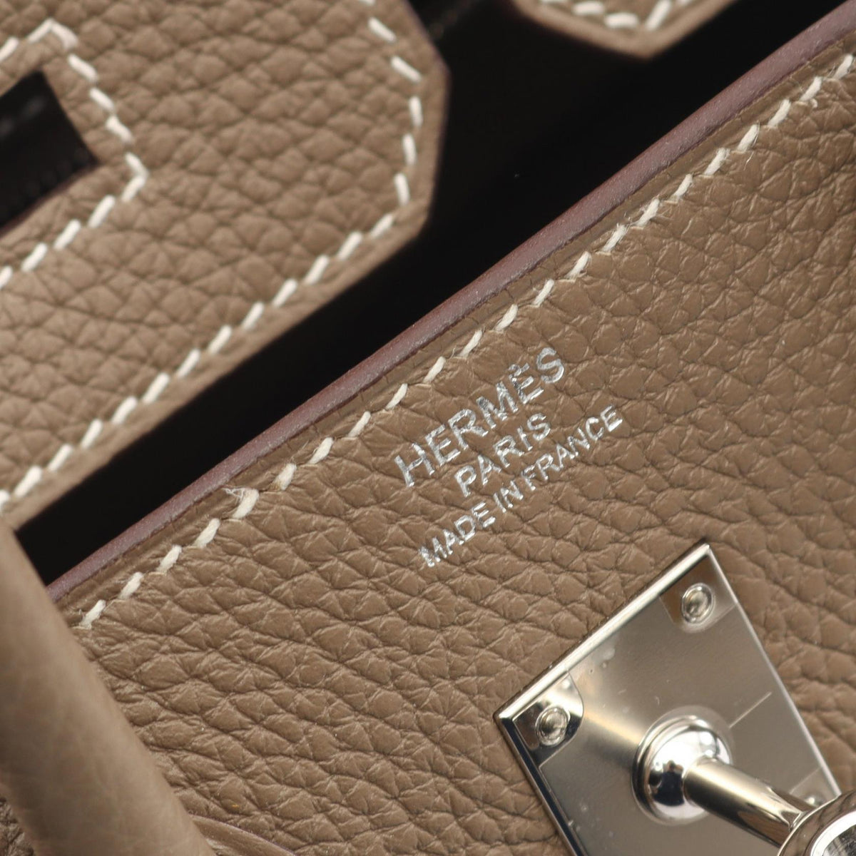HERMES Birkin 25 HandbagEtoupe Grey Etoupe Grey Gray Togo leather leather Togo leather 2101219590998
