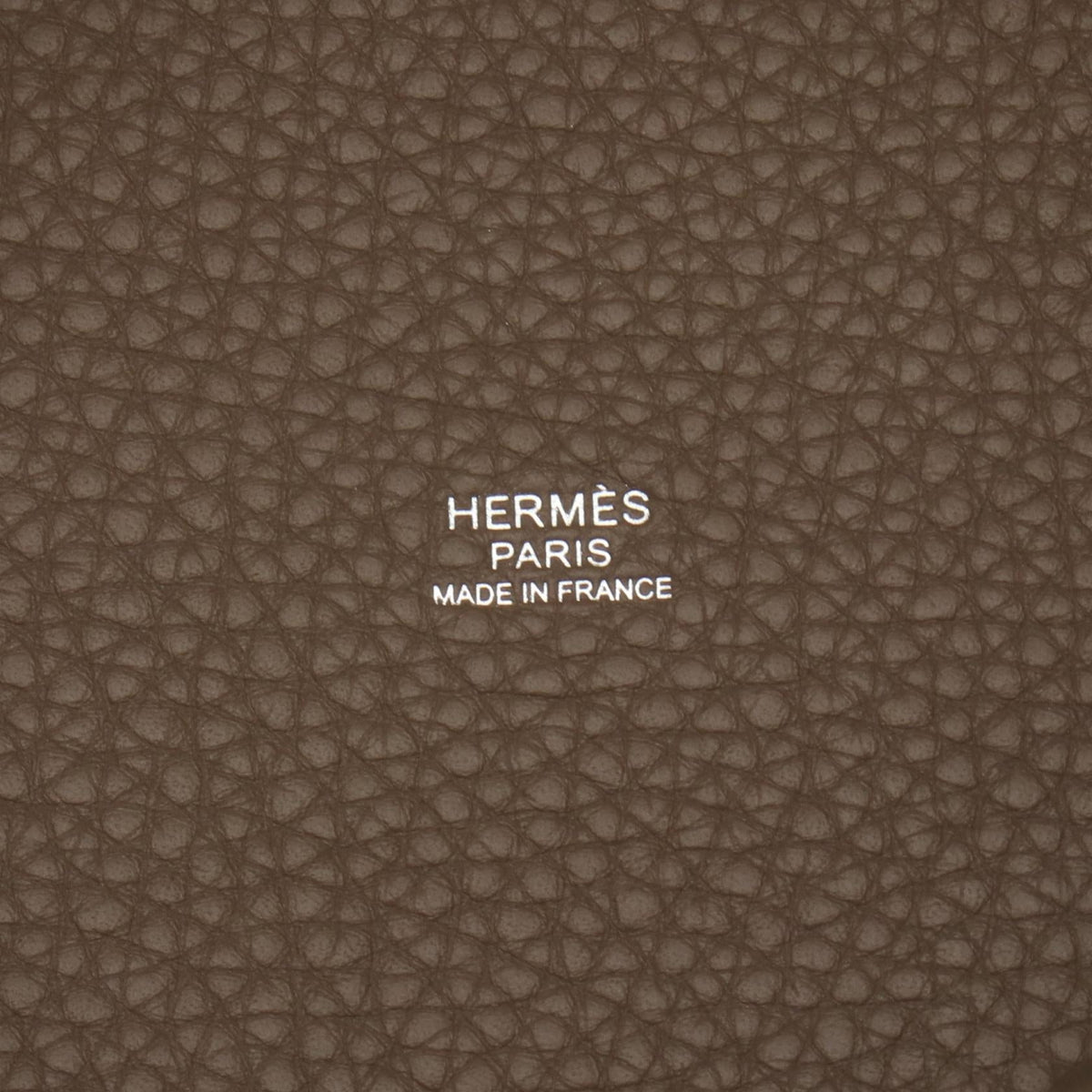 HERMES Picotin Lock PM HandbagEtoupe Grey Etoupe Grey Gray Taurillon Clemence leather Taurillon Clemence 2106800620115