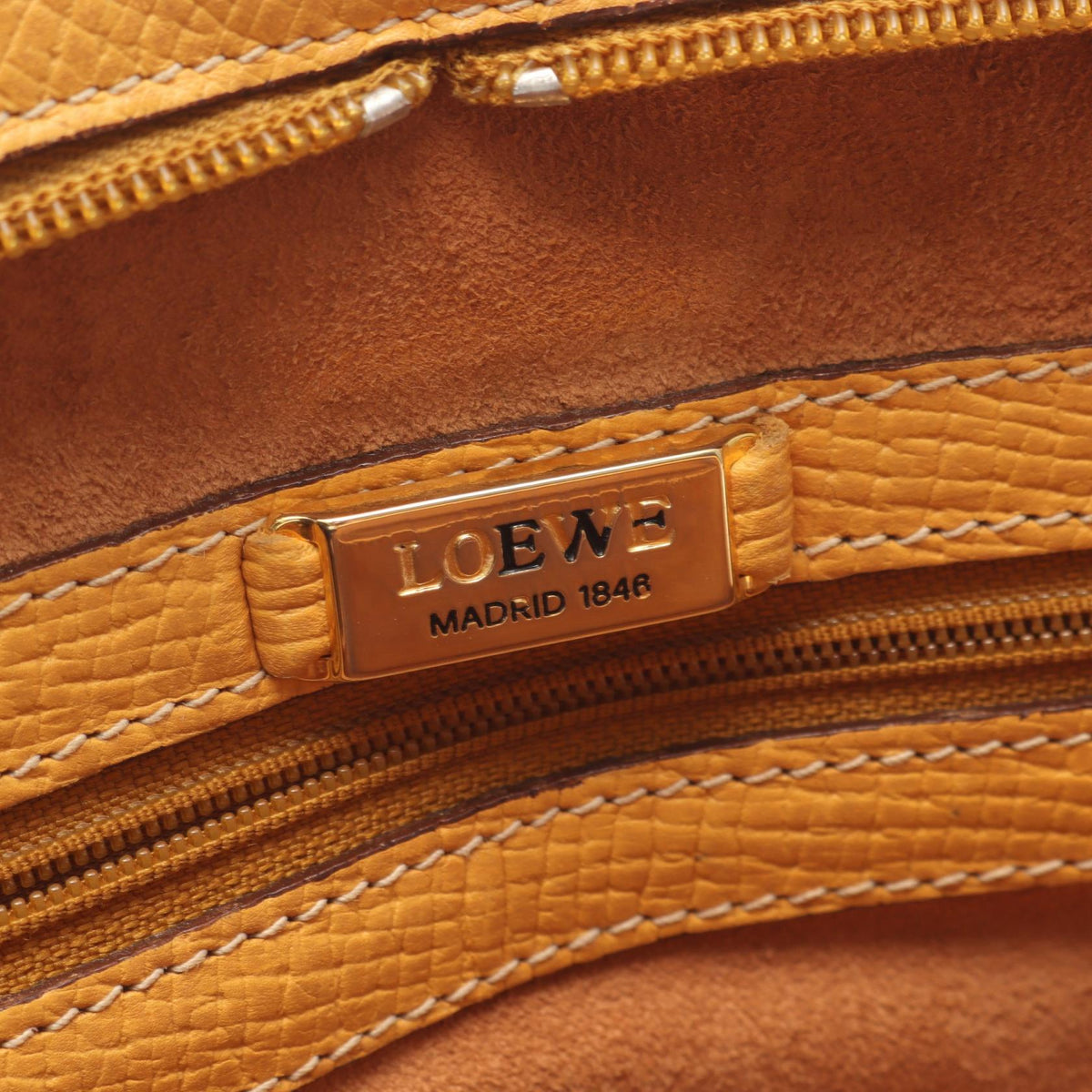 LOEWE Tote Bag Yellow leather 2101219541198