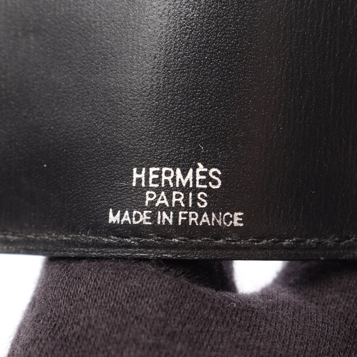 HERMES Sellier Etui 4 Black key holder Black Box calf leather Calfskin (cowhide) 2100301249882