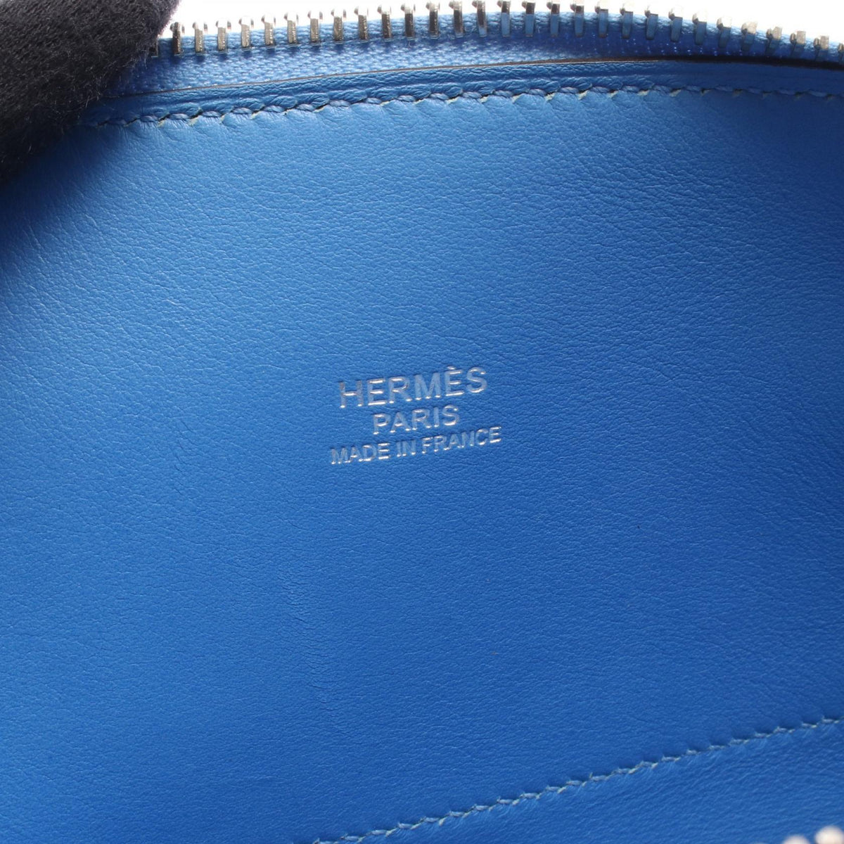 HERMES Bolide27 Blue paradise 2WAY Handbag Blue Vaux Swift leather Other Vaux Swift leather 2120100035394