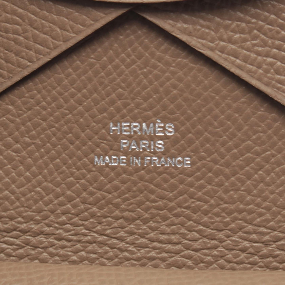 HERMES Calvi duo coin purseEtoupe Grey Etoupe Grey Gray Epsom leather Epsom 2107601136546