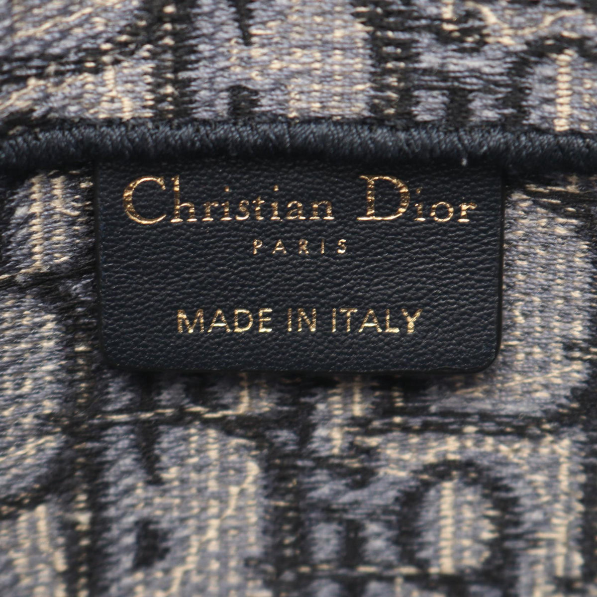 Christian Dior SADDLE Oblique Slim Pouch Shoulder Bag Navy/Beige canvas S5647CRIW 2101220095093