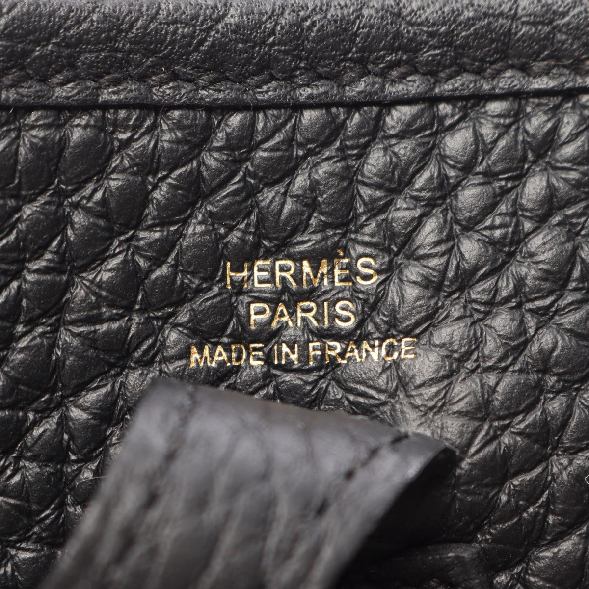 HERMES Evelyne Amazon TPM Shoulder Bag Black Taurillon Clemence leather 2104102525374