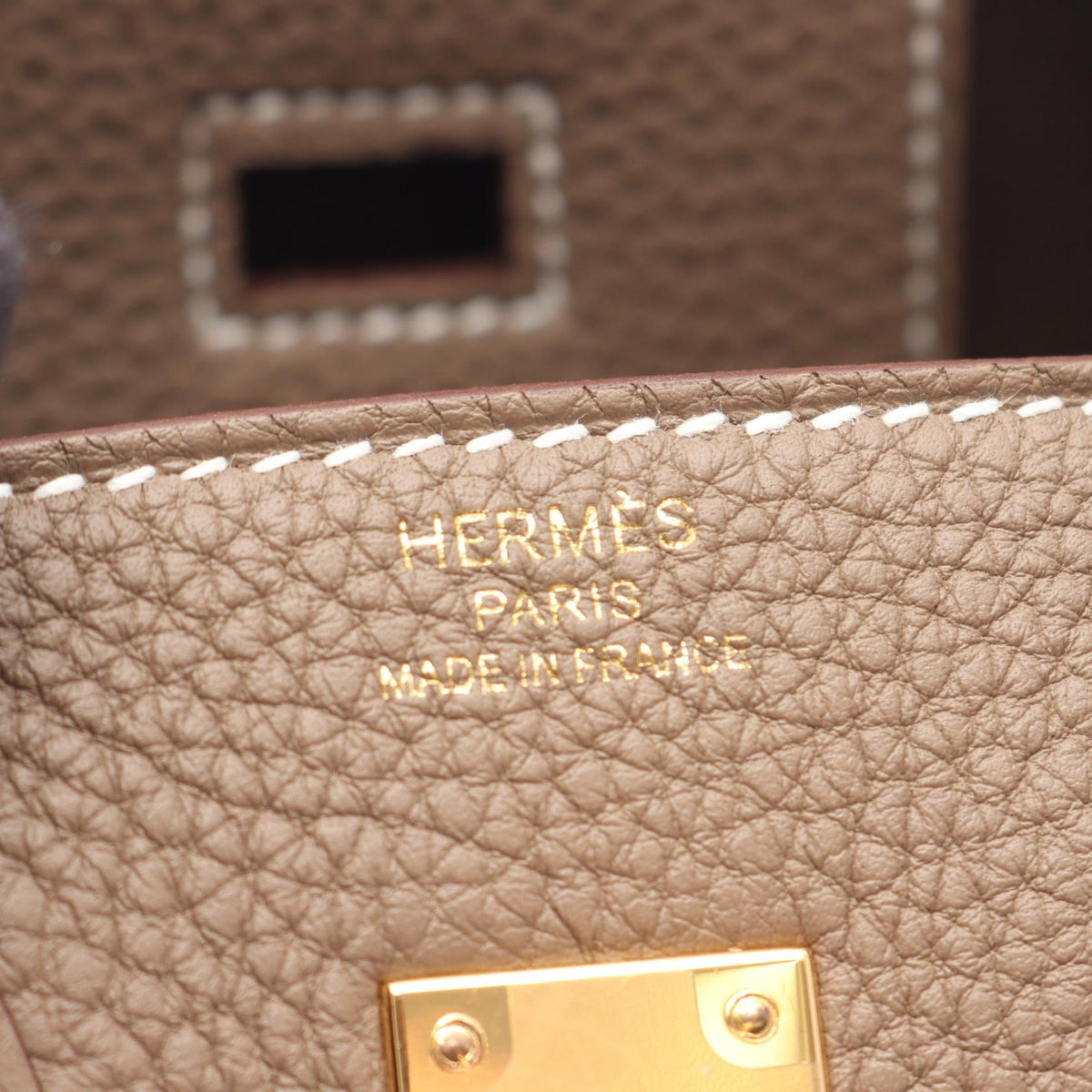 HERMES Birkin 25 HandbagEtoupe Grey Etoupe Grey Gray Togo leather leather Togo leather 2120100034014