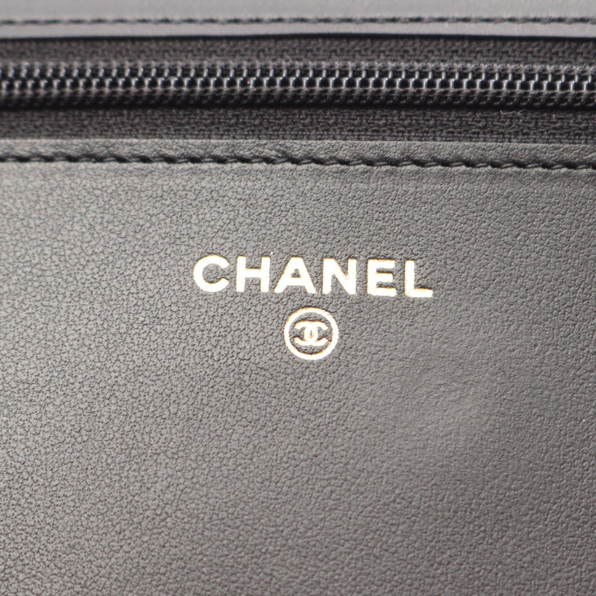 CHANEL Black V stitch Grained Calfskin leather 2101220098957