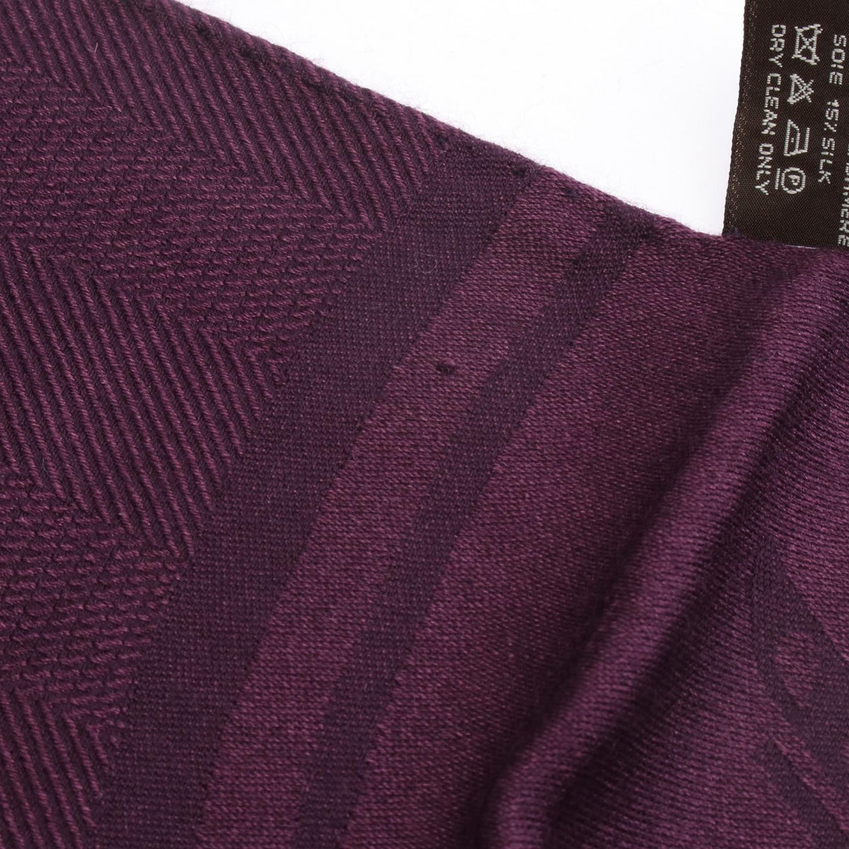 HERMES New Libris Stall Purple silk silk cashmere 2104102470797