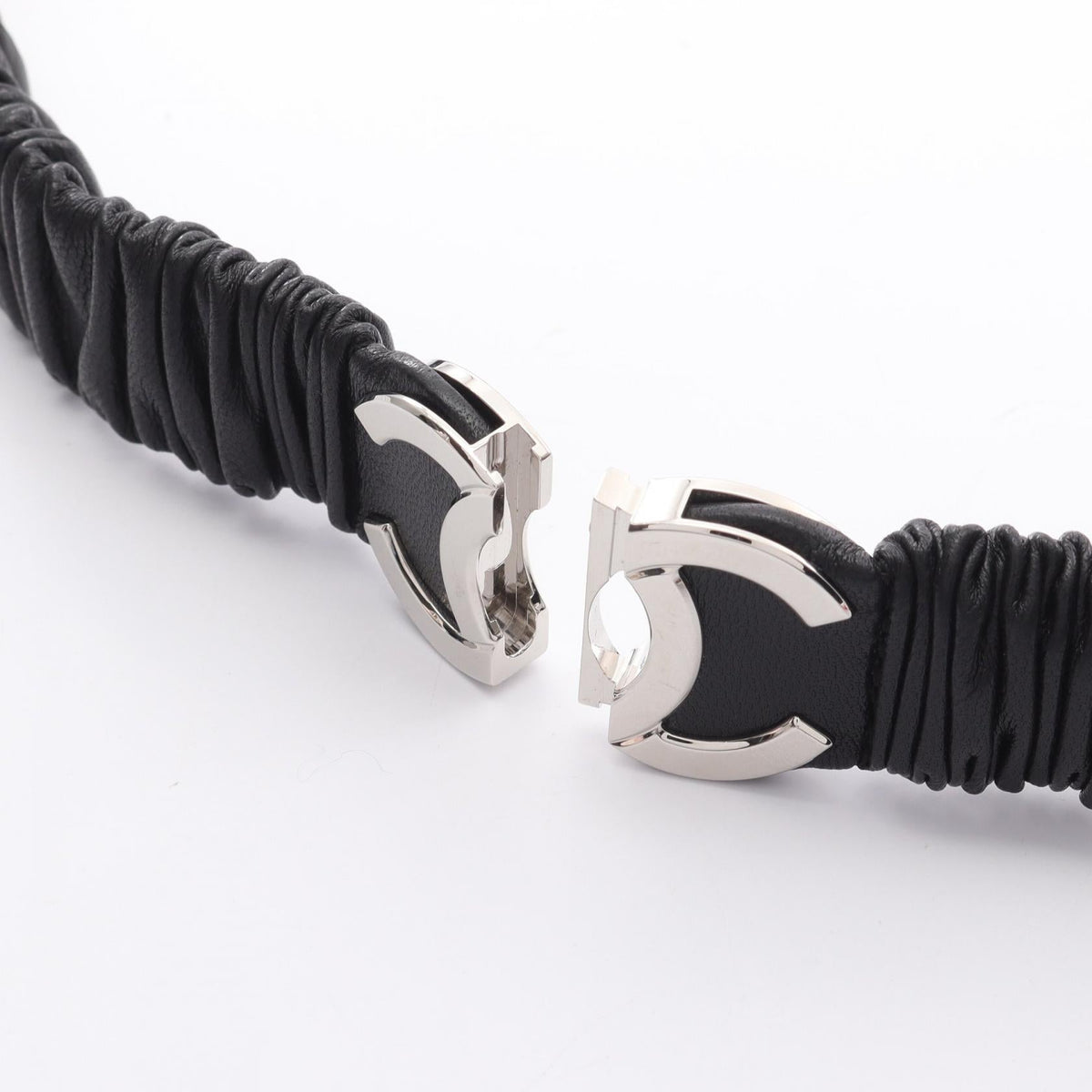 CHANEL Black COCO Mark leather 2104102407526