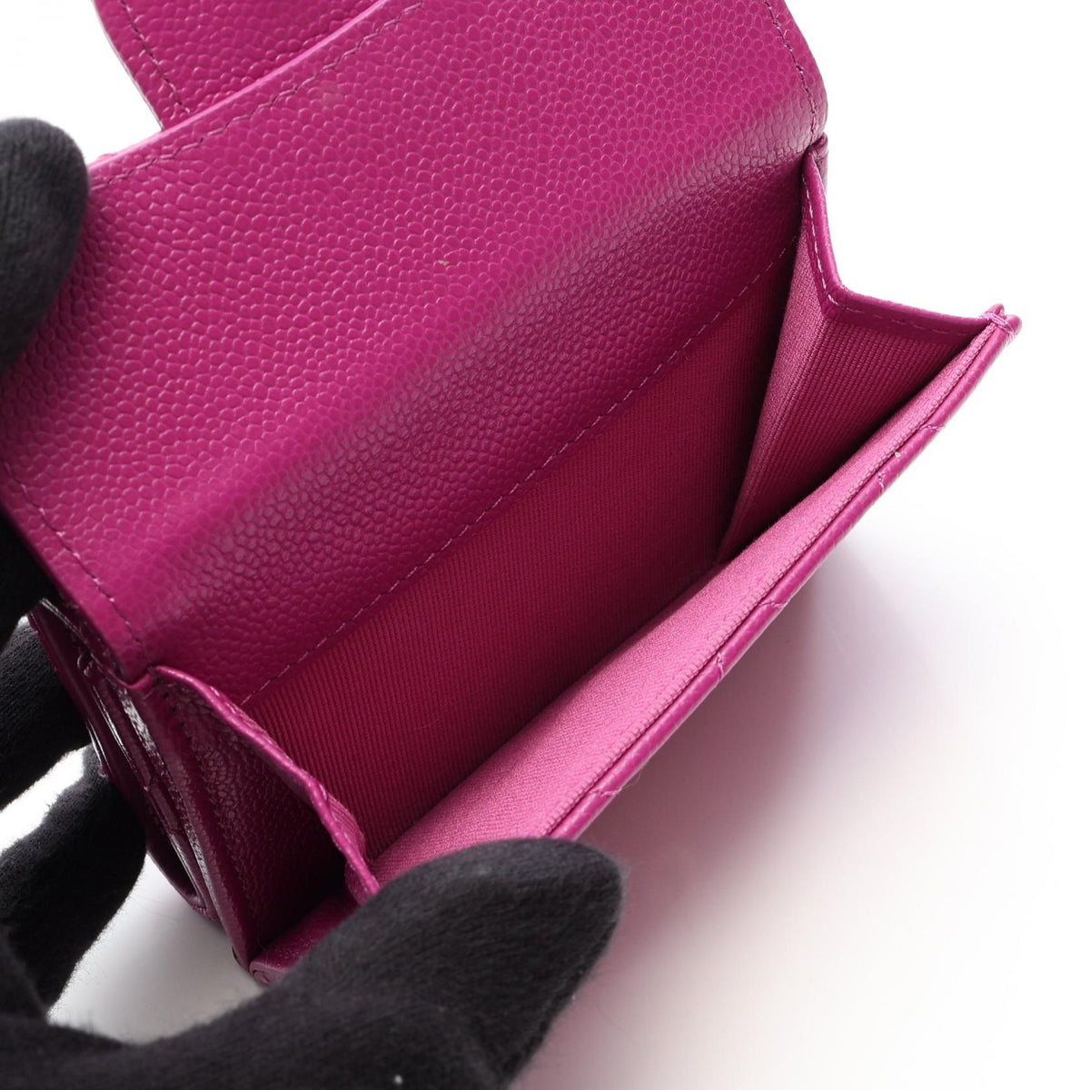 CHANEL Purple Classic Small Flap Wallet Matelasse Grained Calfskin leather AP0230 2101219952048