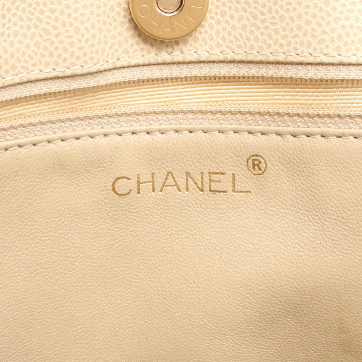CHANEL Beige Matelasse Plat Grained Calfskin leather 2101220049232