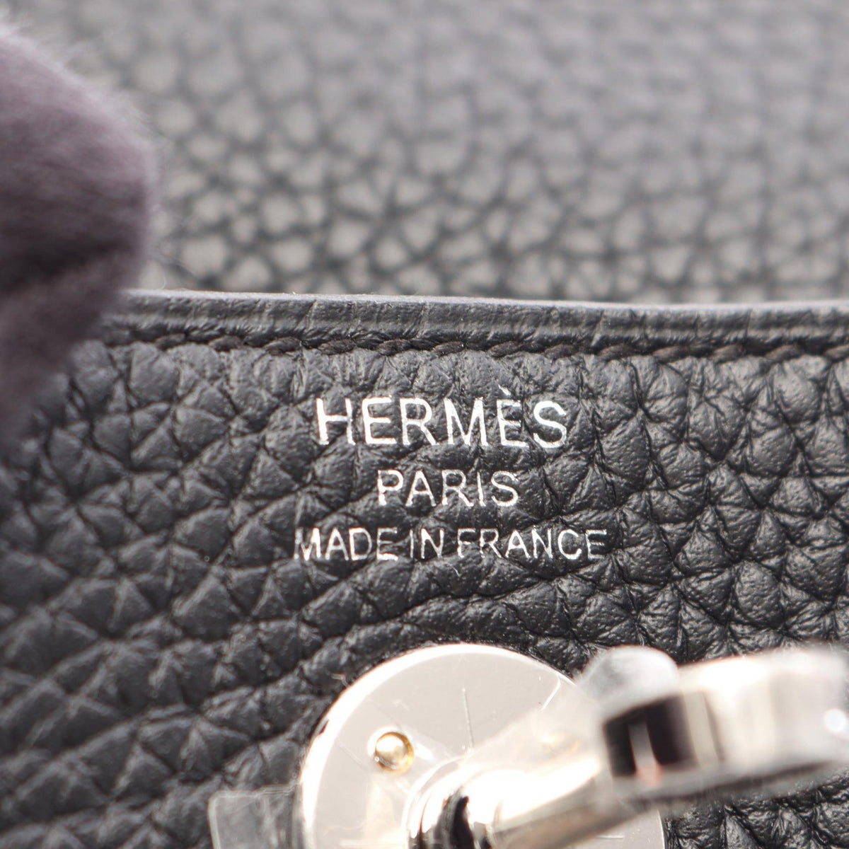 HERMES Lindy Mini Shoulder Bag Black Taurillon Clemence Other Taurillon Clemence 2101220109783