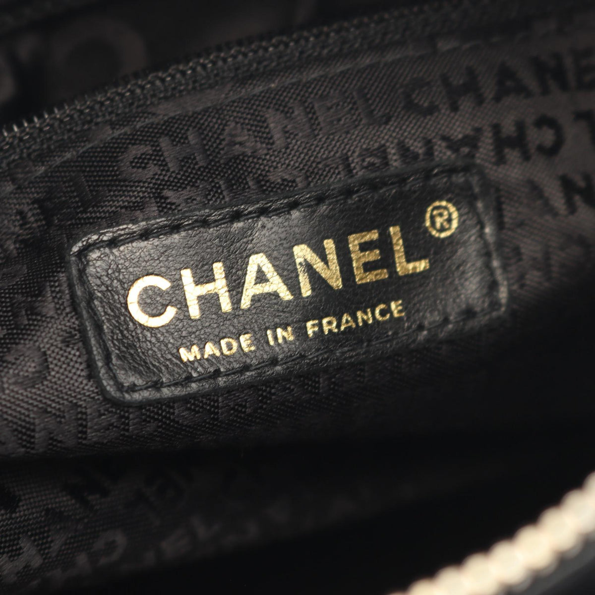CHANEL Black Chocolate bar Lambskin (sheep leather) 2101220098827